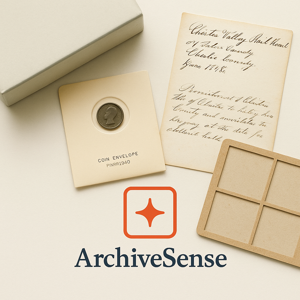 ArchiveSense styled flatlay